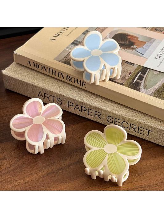 Beau - Colorful Flower Hair Claw Clip