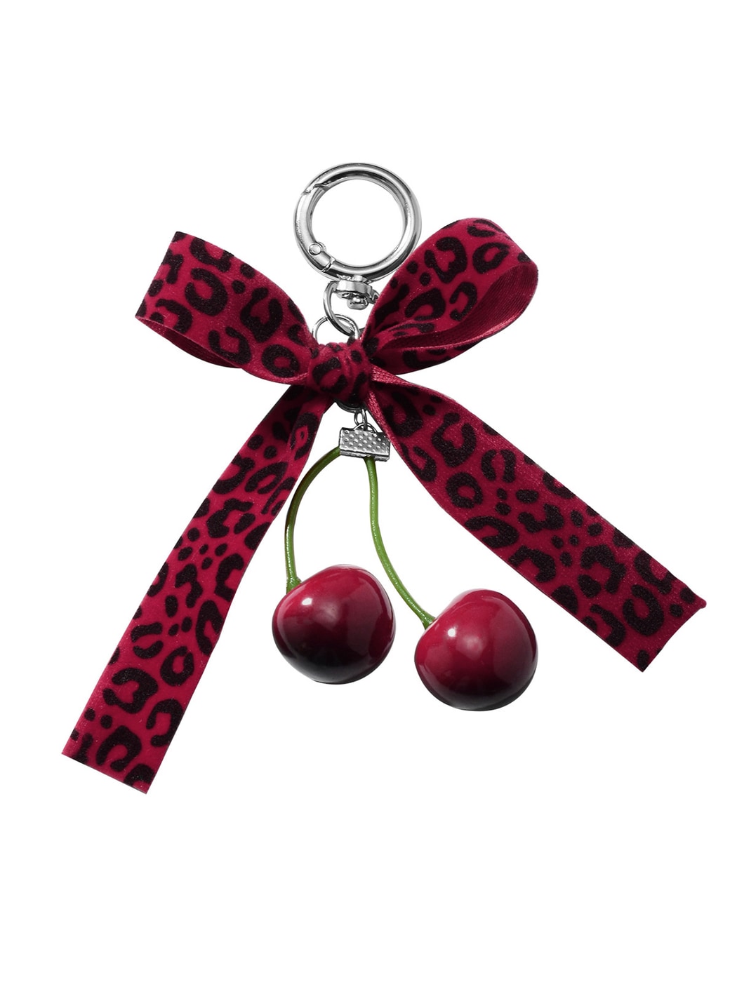 Keypus - Y2K Lace Bow Cherry Bag Charm Keychain