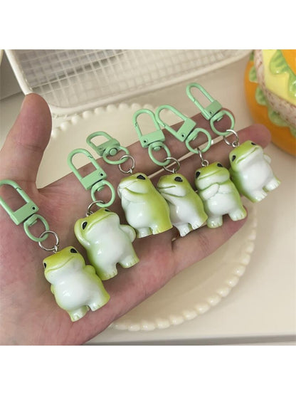 Keypus - Cute Cartoon Frog Bag Charm Alloy Keychain