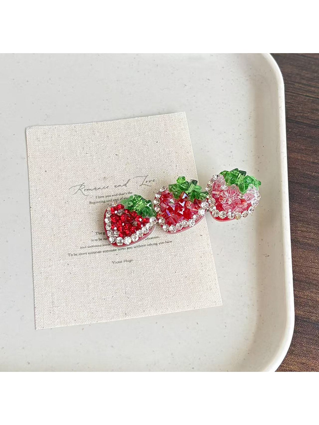 Beau - Cartoon Strawberry Duckbill Side Hair Clip