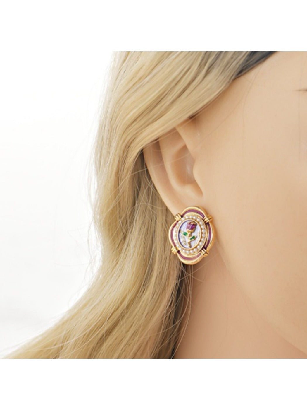 Earedge - Elegant Floral Tulip Earrings
