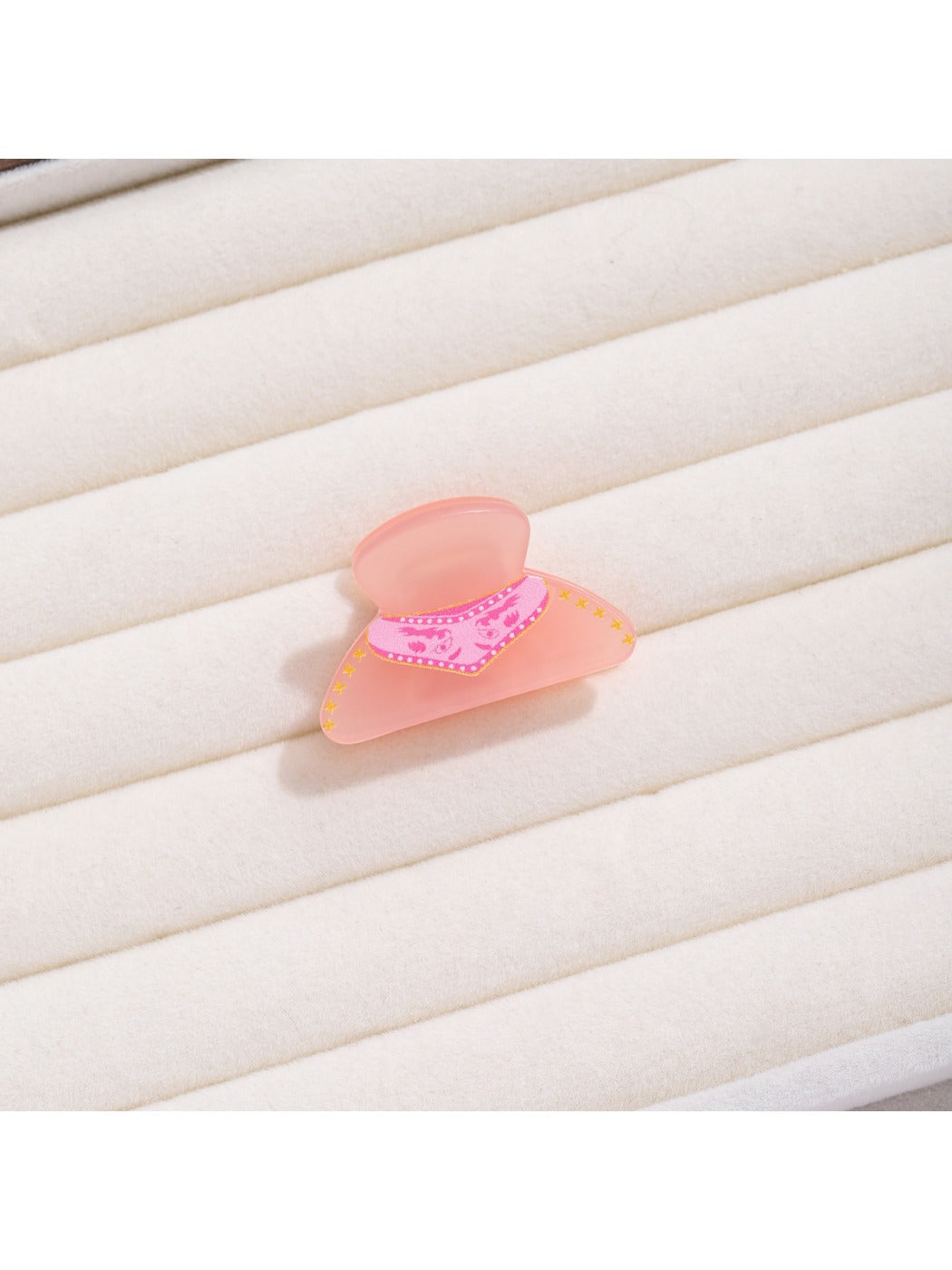 Beau - Pink Mini Triangular Hair Clip