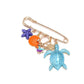 Brovia - Alloy Plastic Ocean Motif Decorative Brooch