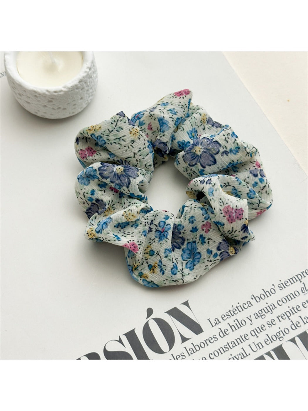 Gifty - Chiffon Floral Hair Scrunchie