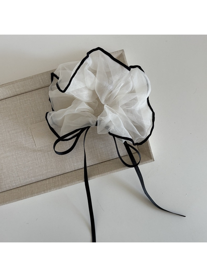 Gifty - Minimal Bow Ribbon Oversized Scrunchie