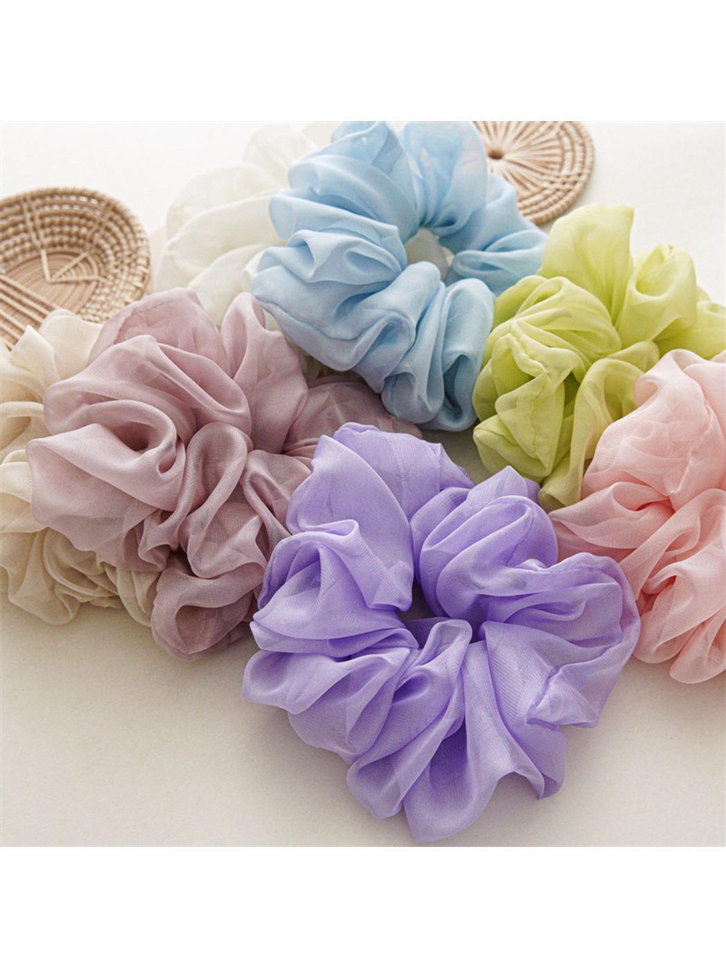 Gifty - Large Soft Chiffon Hair Scrunchie