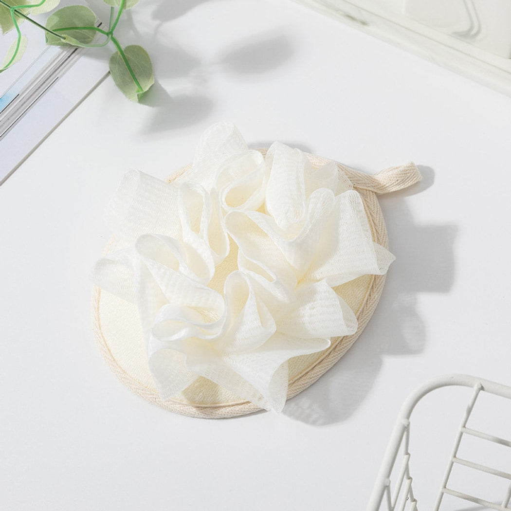 Papo - Ruffled Oval Hanging Polyester Shower Bath Pouf