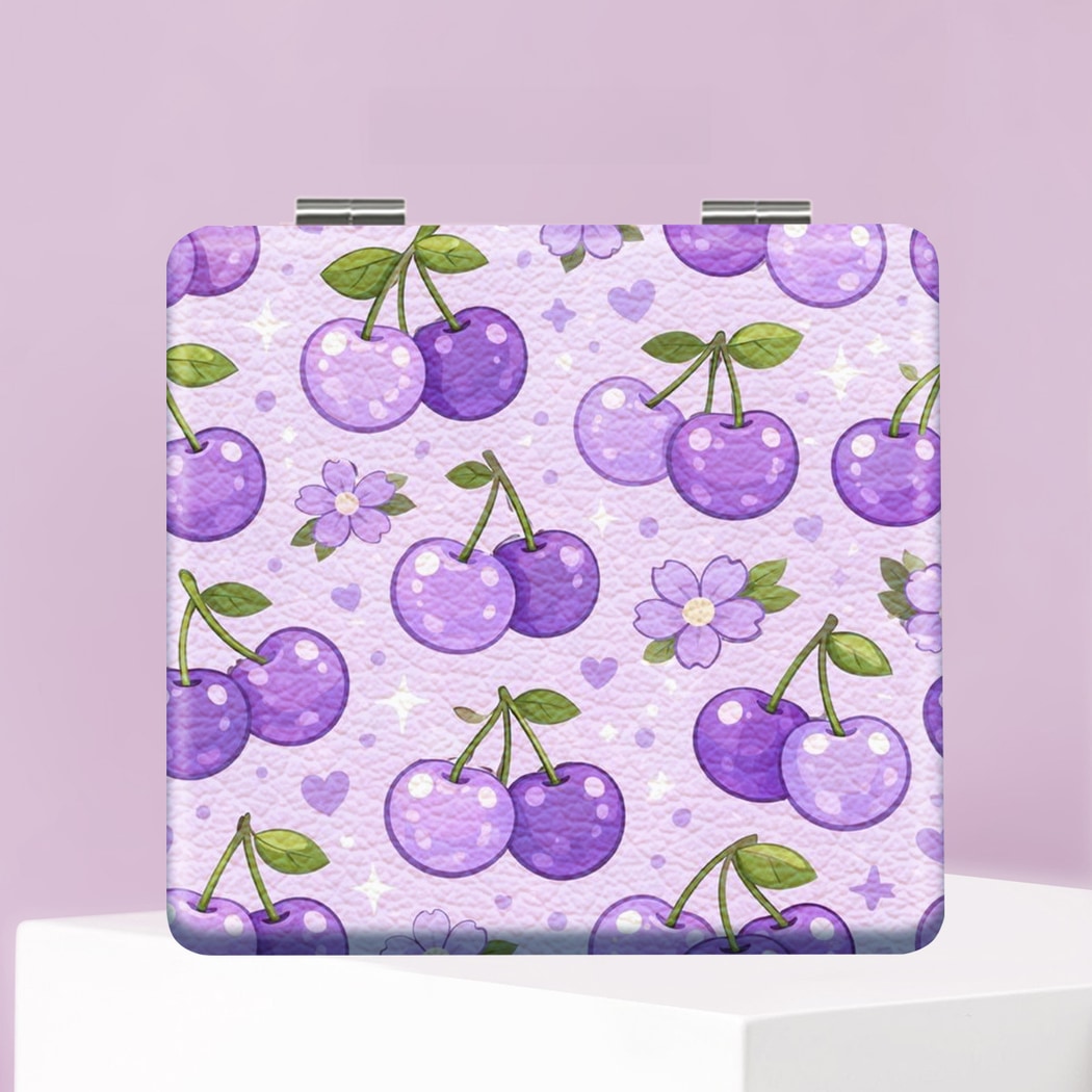 Mirroray - Compact Fruit Print Touch Up Makeup Mirror