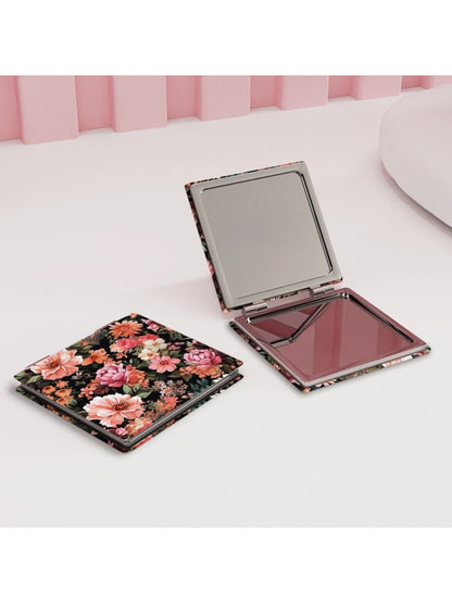 Mirroray - Delicate Rose Pattern Compact Mirror