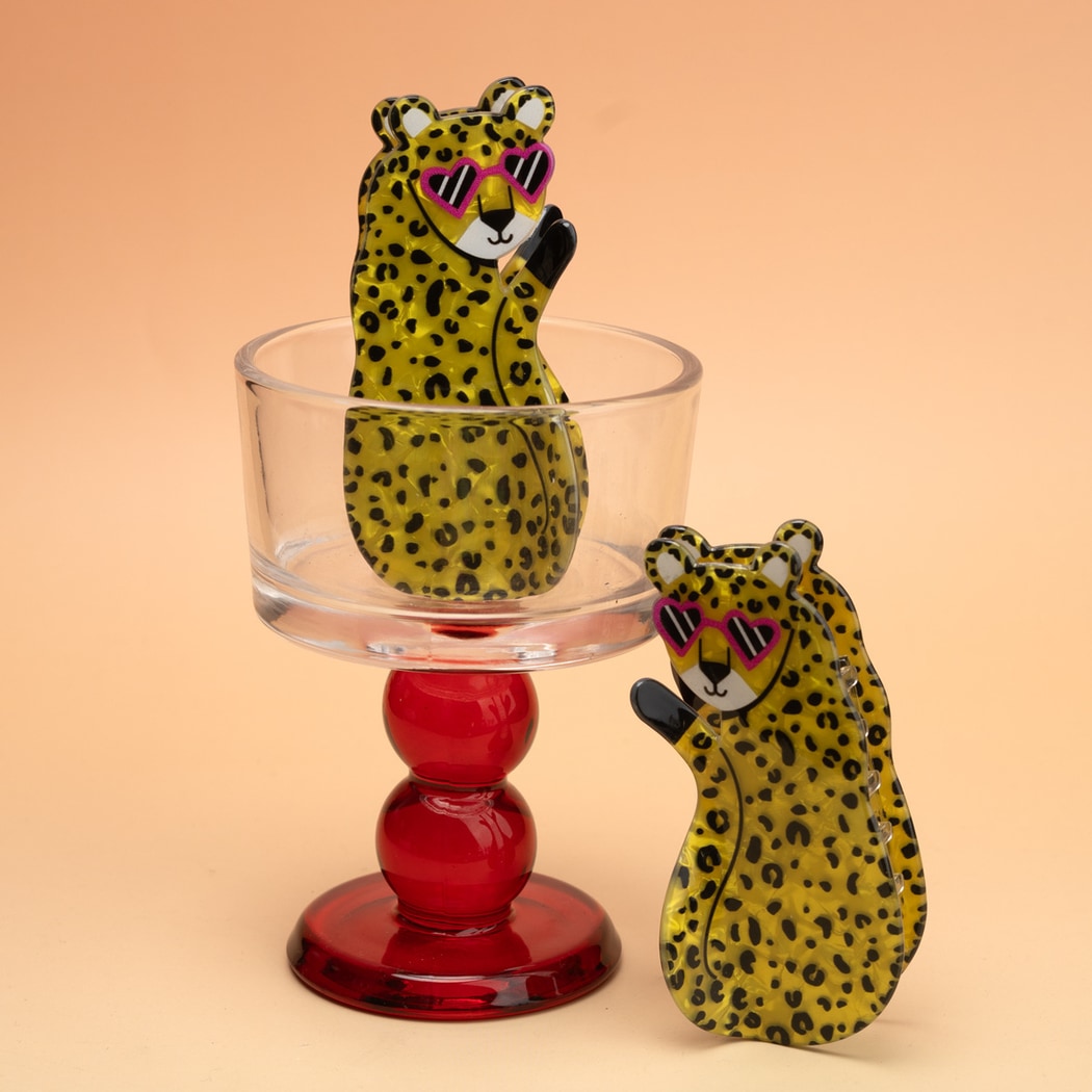 Beau - Leopard Shape Acrylic Claw Clip