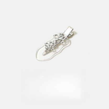 Beau - Floral Alloy Accent Side Barrette