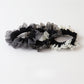 Gifty - Ruched Mesh Splice Patterned Scrunchie