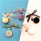 Keypus - Lace Bow Pompom Bag Charm Keychain