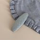 Beau - Mixed Material Textured Oval Side Hair Clip