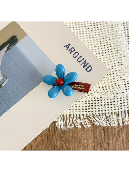 Beau - Glossy Acrylic Flower Side Barrette