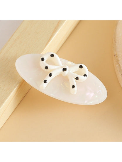 Beau - Elegant Oval Bow Hair Clip