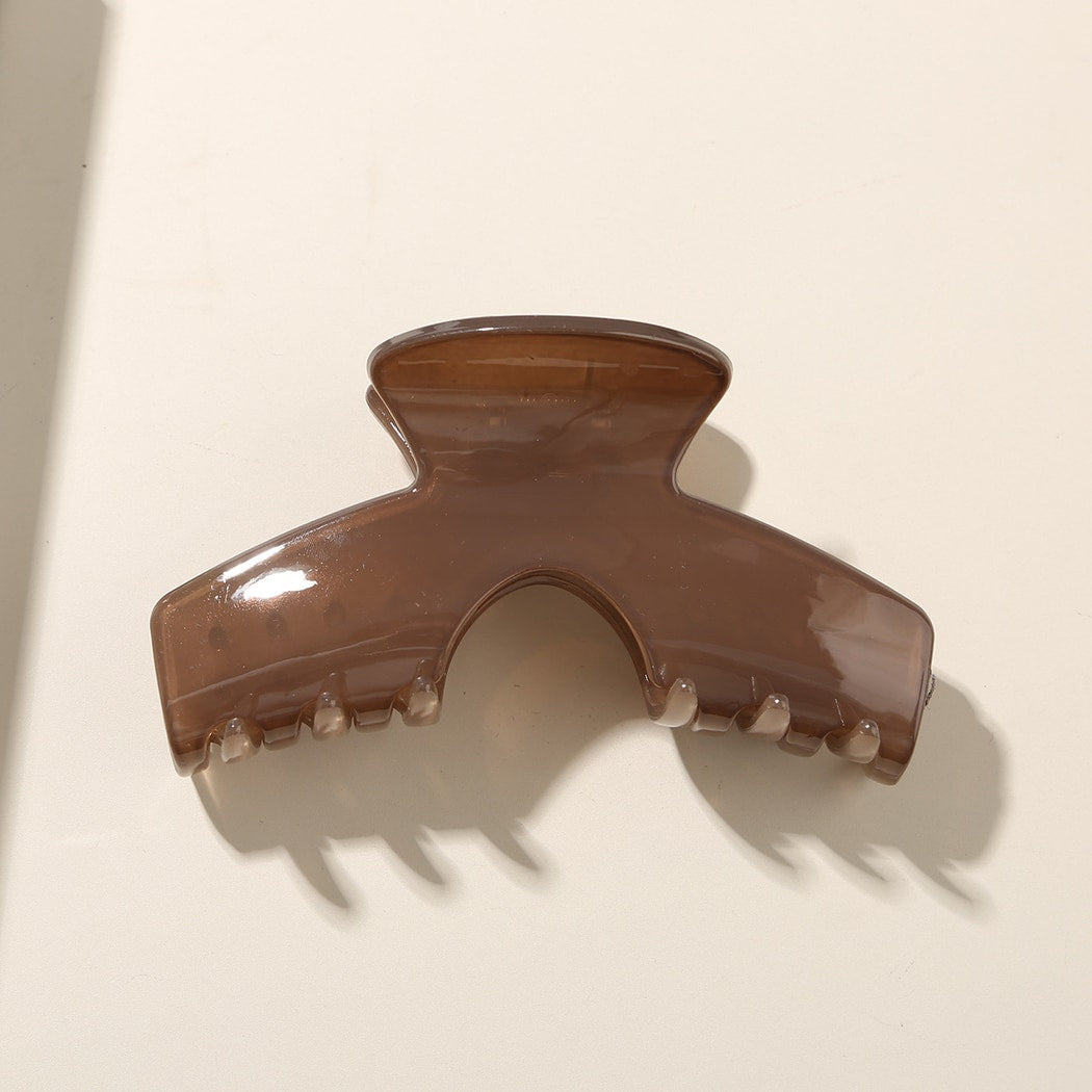 Beau - Simple Arc Shape Glossy Fashion Claw Clip