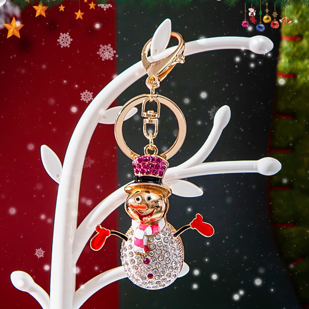 Keypus - Funny Snowman Christmas Theme Keychain