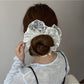 Gifty - Simple Style Embroidered Polyester Scrunchie