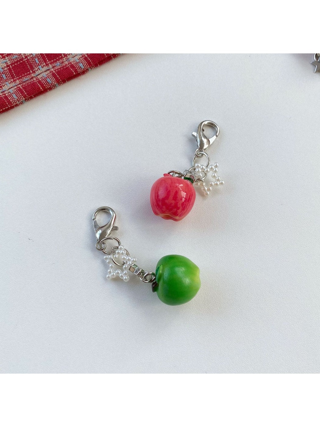 Keypus - Mini Apple Star Charm Lobster Clasp Keychain
