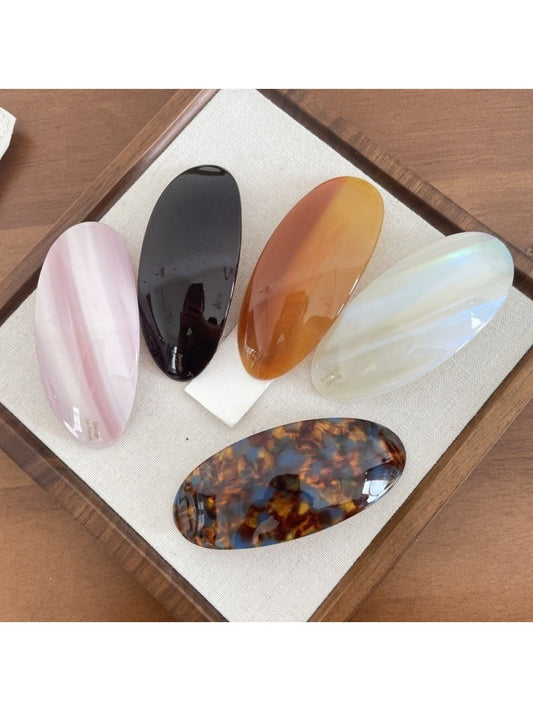 Beau - Minimally Elliptical Acetate Hair Clip