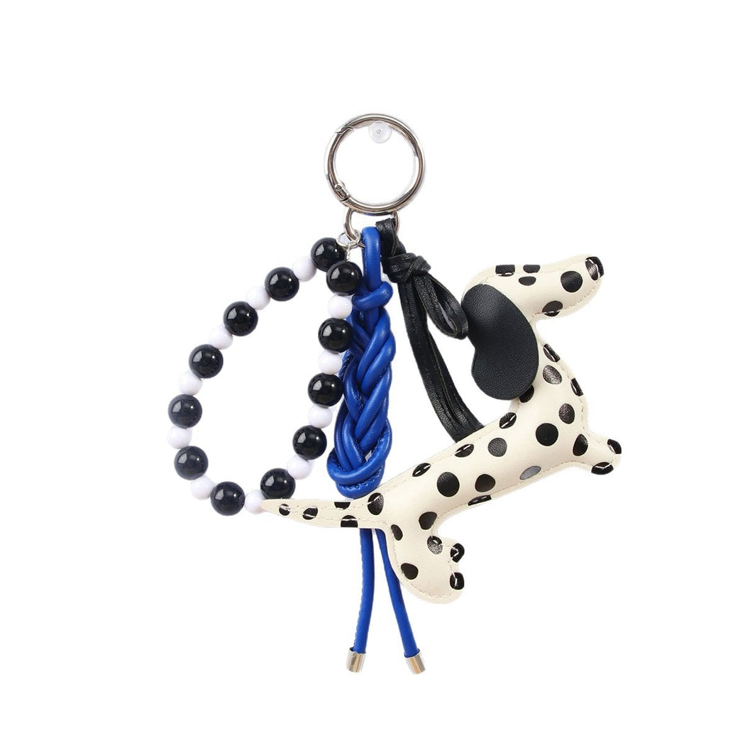 Keypus - Polka Dot Dog Bag Pendant PU Keychain