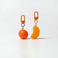 Keypus - Realistic Tangerine Fruit Bag Charm Keychain