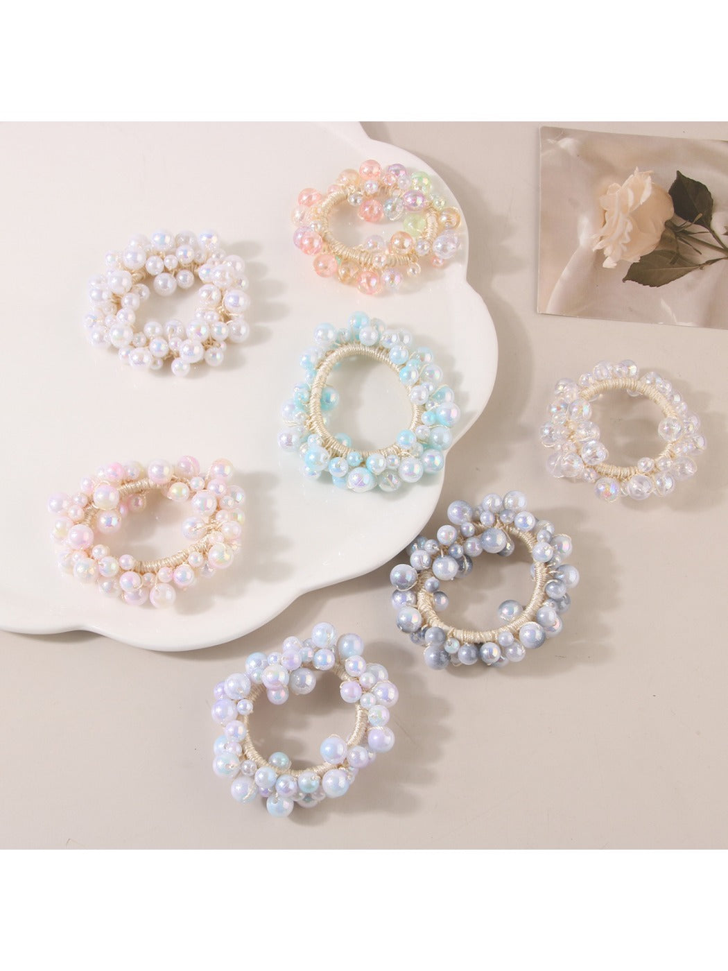 Gifty - Colorful Beaded Hair Ties