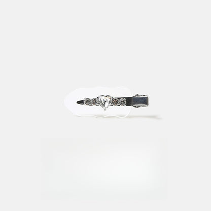 Beau - Modern Heart Accent Acrylic Side Barrette