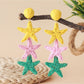 Side view of Earedge star pendant earrings showing clasp design