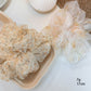 Gifty - Soft Floral Print Polyester Mesh Scrunchie