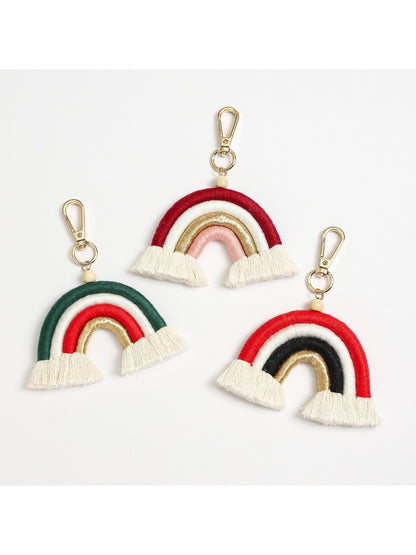 Keypus - Colorful Rainbow Tassel Keychain