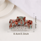 Beau - Large Square Marbled Texture Claw Clip
