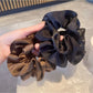 Gifty - Two Tone Crinkled Satin Scrunchie