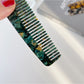 Camerow - Vintage Marble Hair Comb Stylish Acetate