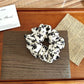 Gifty - Flower Print Polyester Elastic Hair Scrunchie