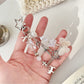 Keypus - Butterfly Heart Beaded Bag Charm Keychain