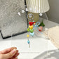 Keypus - Acrylic Heart and Bow Charm Chain Keychain