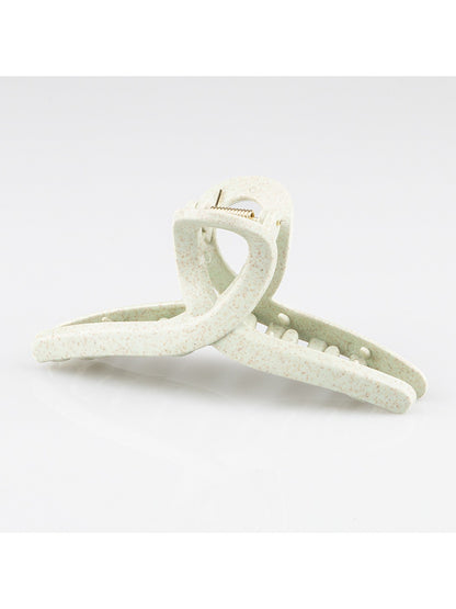 Beau - Minimalist Solid Color Crisscross Claw Clip
