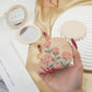 Mirroray - Round PU Cover Folding Touch Up Makeup Mirror