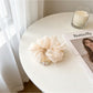 Gifty - Glossy Polyester Rhinestone Accent Scrunchie