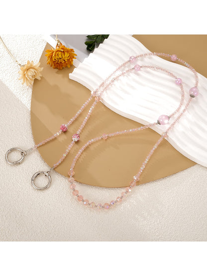 Keypus - Acrylic Heart Beaded Crossbody Phone Chain