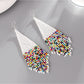 Earedge - Gradient Triangular Dangle Earrings