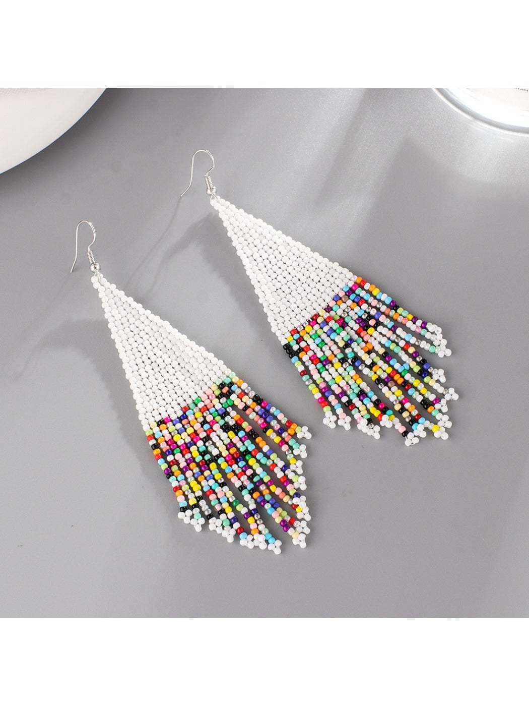 Earedge - Gradient Triangular Dangle Earrings