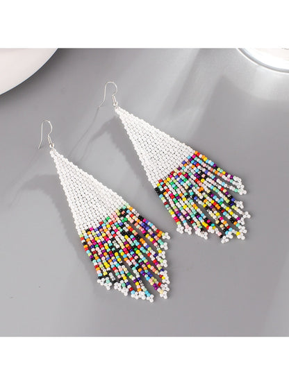 Earedge - Gradient Triangular Dangle Earrings