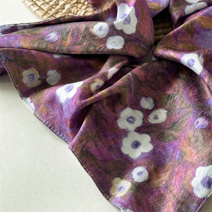 GIFTY - Tie-Dye & Oil Painting Style Square Scrunchie