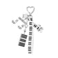 Keypus - Modern Minimalist Music Motif Keychain Bag Charm