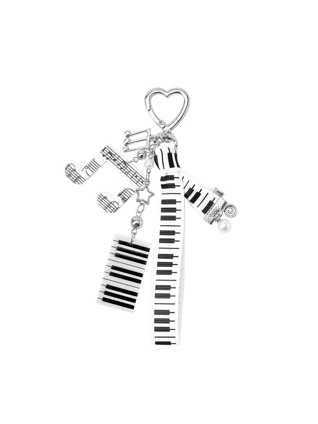 Keypus - Modern Minimalist Music Motif Keychain Bag Charm