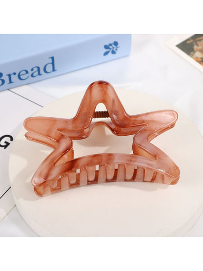 Beau - Iridescent Translucent Star Shape Claw Clip