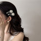 Beau - Beaded Flower Alloy Bangs Hair Clip